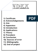 Physics Investigatory Project