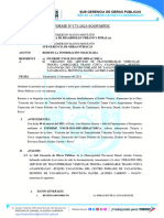 Informe N°173-2023-Sgop-Mpdc - Estado Situacional Fisico y Financiero de Yanacocha