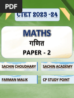 Paper2 Maths Sachin Acedamy CTET 2023-24