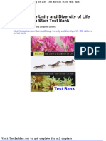 Dwnload Full Biology The Unity and Diversity of Life 13th Edition Starr Test Bank PDF