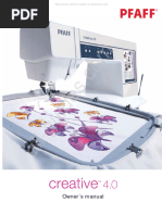 Pfaff Creative 4.0 Sewing Machine Instruction Manual