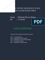 Artefact Study Ofsingle Wall Corrugated Basin Pipe Name: Mehedi Hasan Prince ID: 1711010