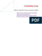 Discounted Cash Flow of Return