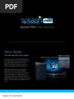 Splash PRO: User Manual