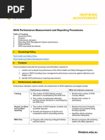 Work Health and Safety Performance Measurement Reporting