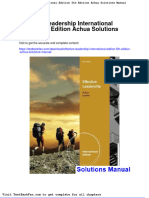 Dwnload Full Effective Leadership International Edition 5th Edition Achua Solutions Manual PDF