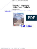 Dwnload Full Business Foundations A Changing World 11th Edition Ferrell Test Bank PDF