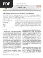 Effect of Microcrystallization On Pitting Corrosion of Pure Aluminium