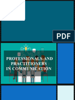 Professionals and Practioners in Communication Diass Reporting 1