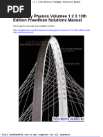 Dwnload Full University Physics Volumes 1 2-3-13th Edition Freedman Solutions Manual PDF