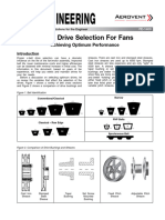 V Belt Drive Selection For Fans FE 1400