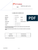 Calibration Certificates.