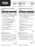 Angielski Brainy - kl7 - Short - Tests - Unit - 8 - Lesson - 5