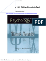 Dwnload Full Psychology 10th Edition Bernstein Test Bank PDF