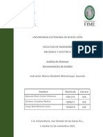 6 Documentacion de Analisis de Sistema