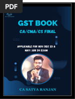 CA Final Idt GST Book For Nov 2023 by CA Satya Ranjan