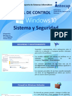 Panel de Control - Sistema y Seguridad