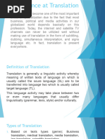 Overview of Business Translation