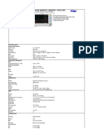 Spesifika Si Patient Monitor: Draeger - Vista 120S: Type Parameter Merk FEATURES