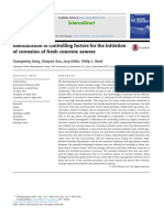 Identification of Controlling Factors For The Initiation of Corrosion of Fresh Concrete Sewers (09-05-18)