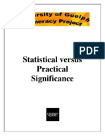 A - Statistical Versus Practical Significance