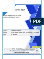 Laporan Survey Geolistrik Longsoran Jalan Batu Besaung