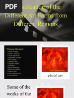 Classification of Different Art Forms