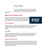 Computer Vision Class 10 Notes