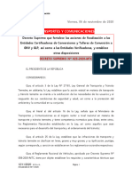 Decreto Supremo 023-2020-MTC