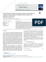 The Traveling Wave Solution and Dynamics Analysis of The Parabol - 2023 - Result