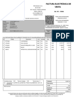 Factura Electrónica de Venta Venta: No. VC - 12304