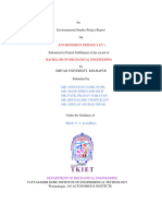 An Environmental Studies Project Report On: Environment Friendly Ev'S