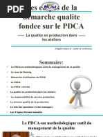 Les Etapes de La Demarche Qualite Fondee Sur Le PDCA