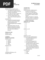 Listening and Speaking 2 Q: Skills For Success Unit 3 Student Book Answer Key