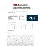 Silabo de Estadistica y Probabilidades