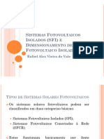 Sistemas Fotovoltaicos Isolados Sfi e Di