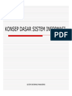 Konsep Dasar Sistem Informasi