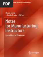 Notes For Manufacturing Instructors From Class To Workshop 2024