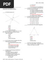 ADEPT 4 M106 Modern Geometry Questionnaire With Key