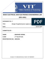 Design of Regulated Power Supply Using Zener Diode