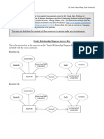 Entity Relationship Diagram Exercises - Answer Key