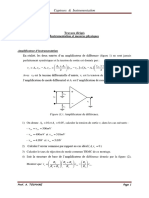 TD Capteurs Instrumentation