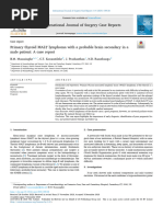 Primary Thyroid MALT Lymphoma With A Probable BR 2024 International Journal