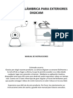 Wireless Outdoor Camera Digicam - Instructions - Es