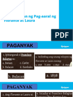 8.1 Kahalagahan NG Pag Aaral NG Florante at Laura