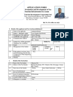 APPLICATION FORM Tea Tourism