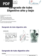 Sangrado de Tubo Digestivo Alto y Bajo