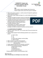 Chemistry 1st Year Important Questions Chapter Wise