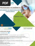 Temario Académico Del Diplomado en Endocrinología Ginecológica 2024