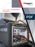 Megger Trax 280 Transformer Substation Test System Datasheet